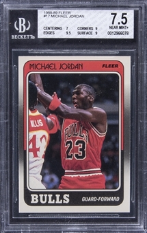 1988-89 Fleer #17 Michael Jordan – BGS NM+ 7.5